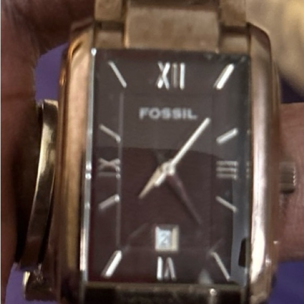 Fossil Brown Rectangular Watch